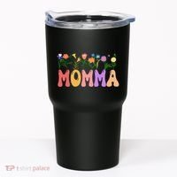 Cute Retro Floral Momma Tumbler thumb 0