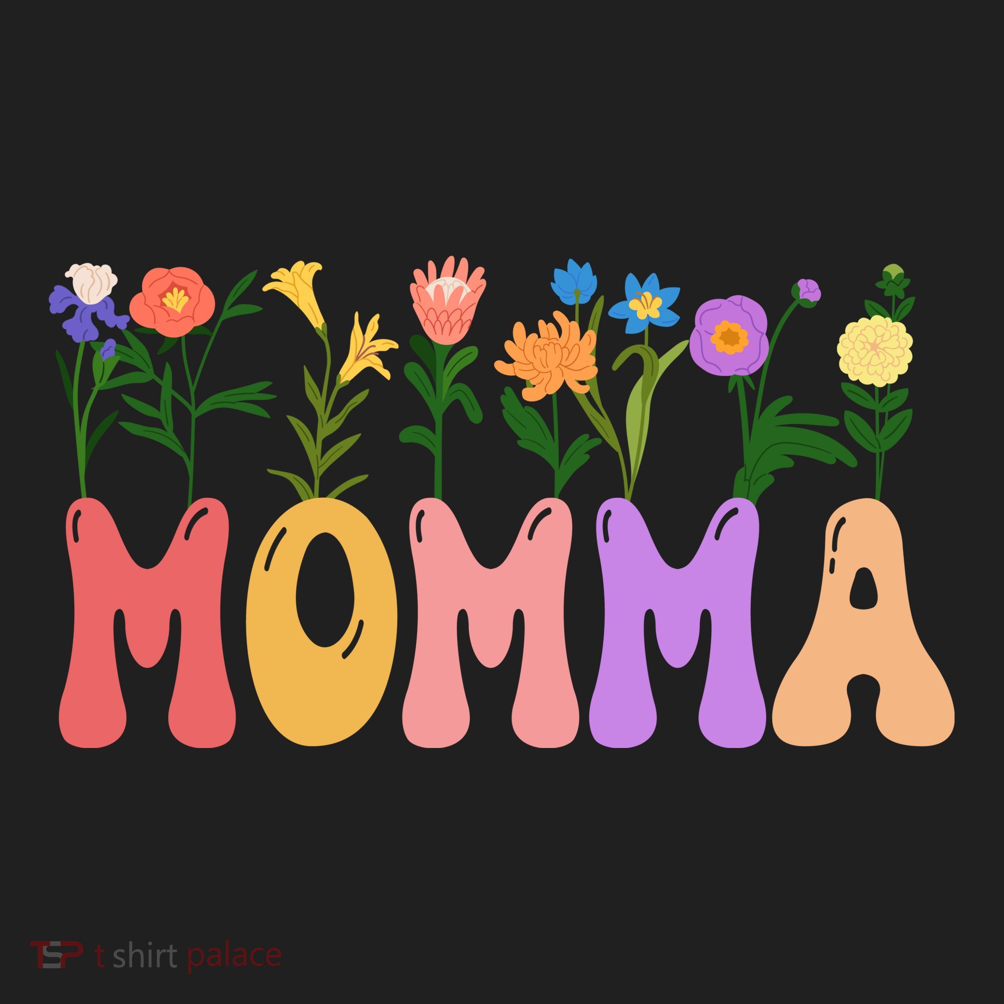 Cute Retro Floral Momma Tumbler