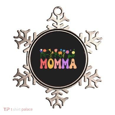 Cute Retro Floral Momma Ornament