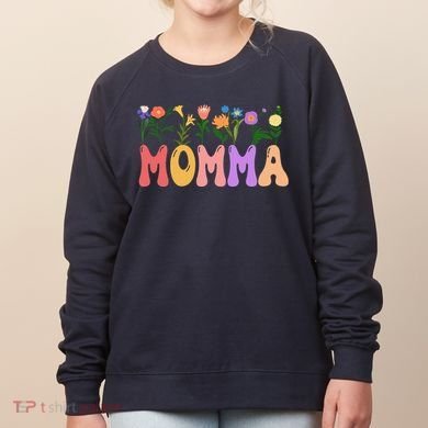 Cute Retro Floral Momma Women's Sweatshirt