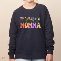 Cute Retro Floral Momma Women's Sweatshirt thumb 0