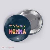 Cute Retro Floral Momma Button thumb 0