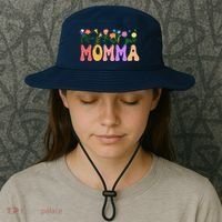 Cute Retro Floral Momma Bucket Hat thumb 3
