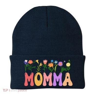Cute Retro Floral Momma Beanie