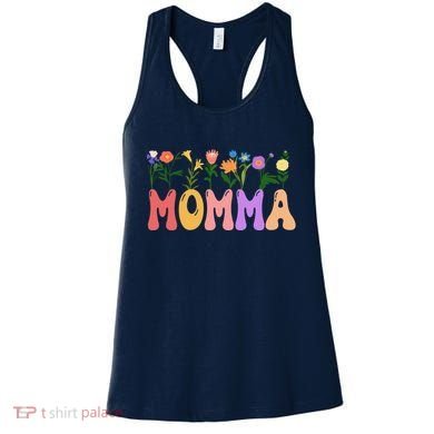 Cute Retro Floral Momma Women's Tank Top