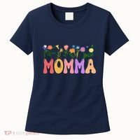 Cute Retro Floral Momma Women's T-Shirt thumb 0