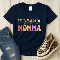 Cute Retro Floral Momma Women's T-Shirt thumb 3