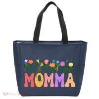 Cute Retro Floral Momma Tote Bag thumb 0