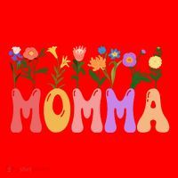 Cute Retro Floral Momma Santa Hat thumb 1