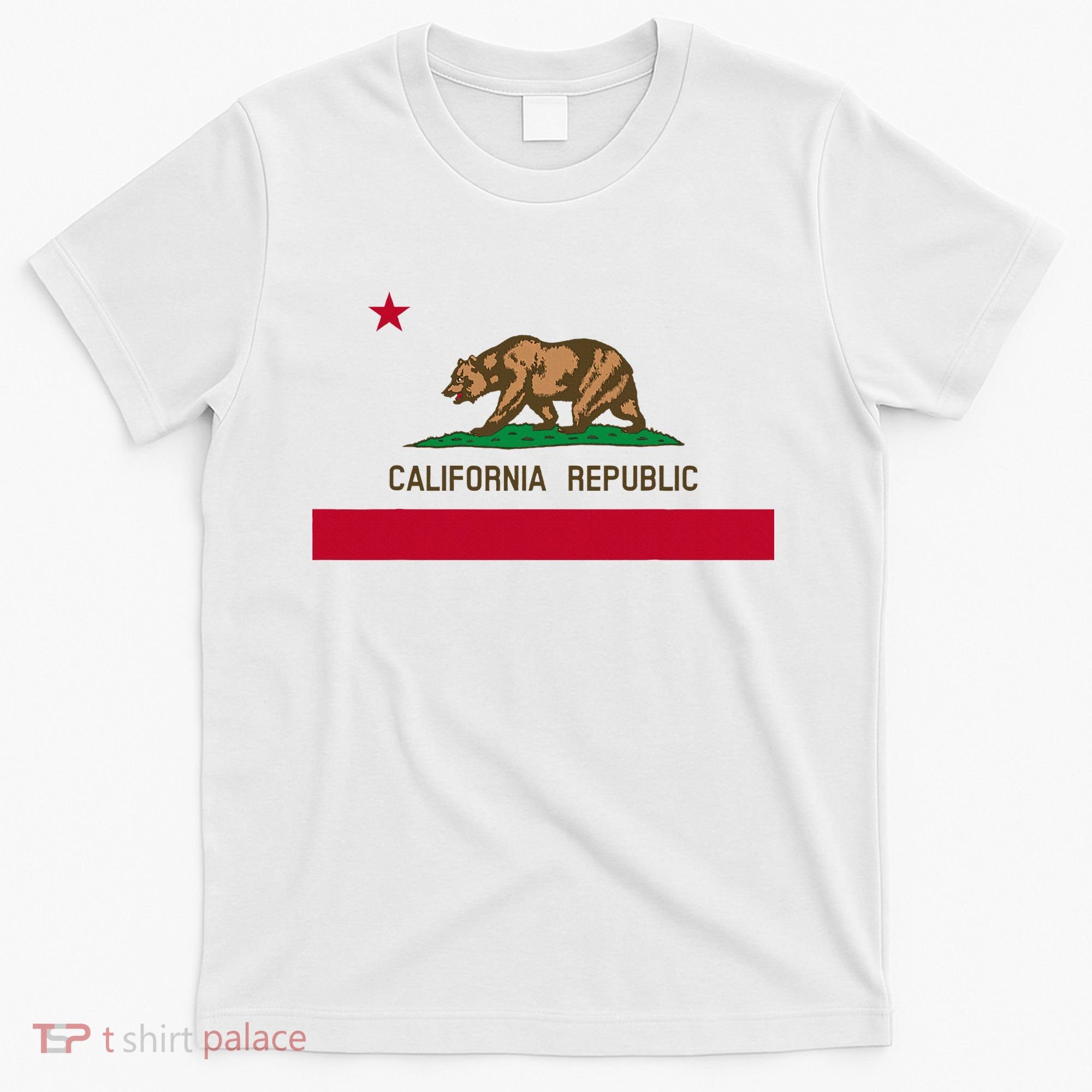 California Republic Flag Patriotic State Travel Usa T-Shirt