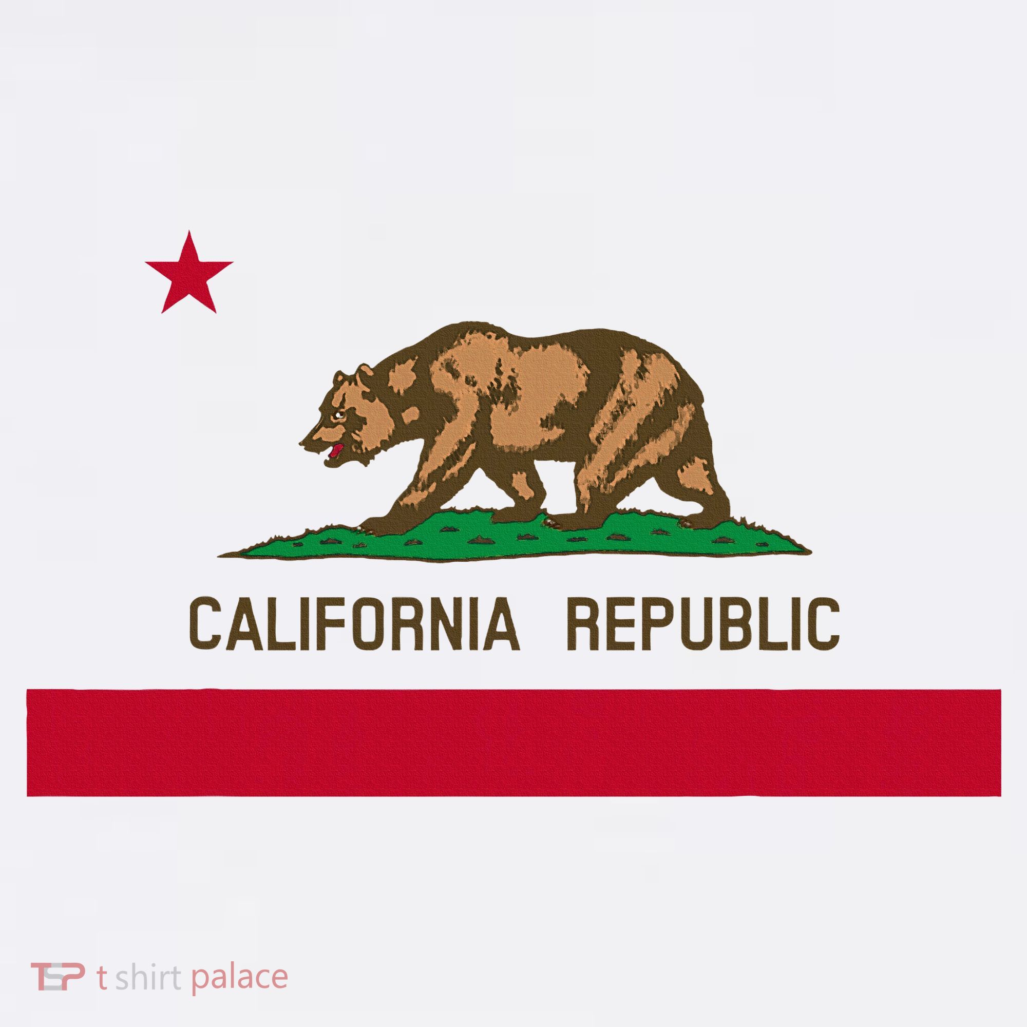 California Republic Flag Patriotic State Travel Usa T-Shirt