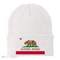 California Republic Flag Patriotic State Travel Usa Beanie thumb 0