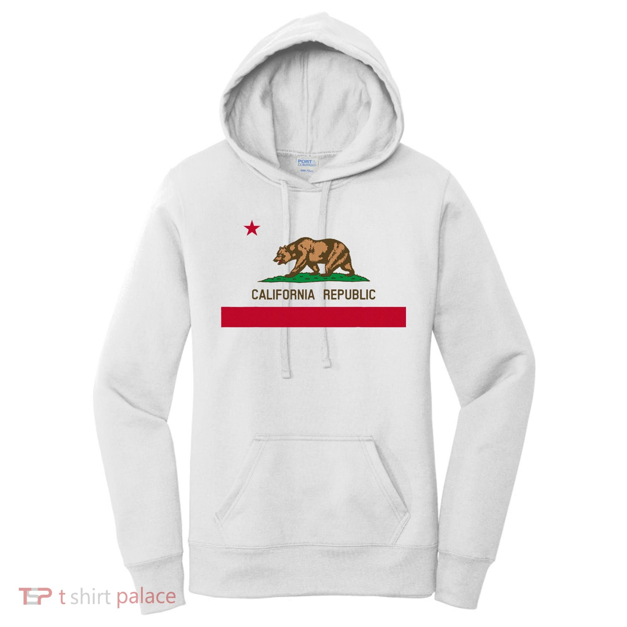California Republic Flag Patriotic State Travel Usa Women's Hoodie