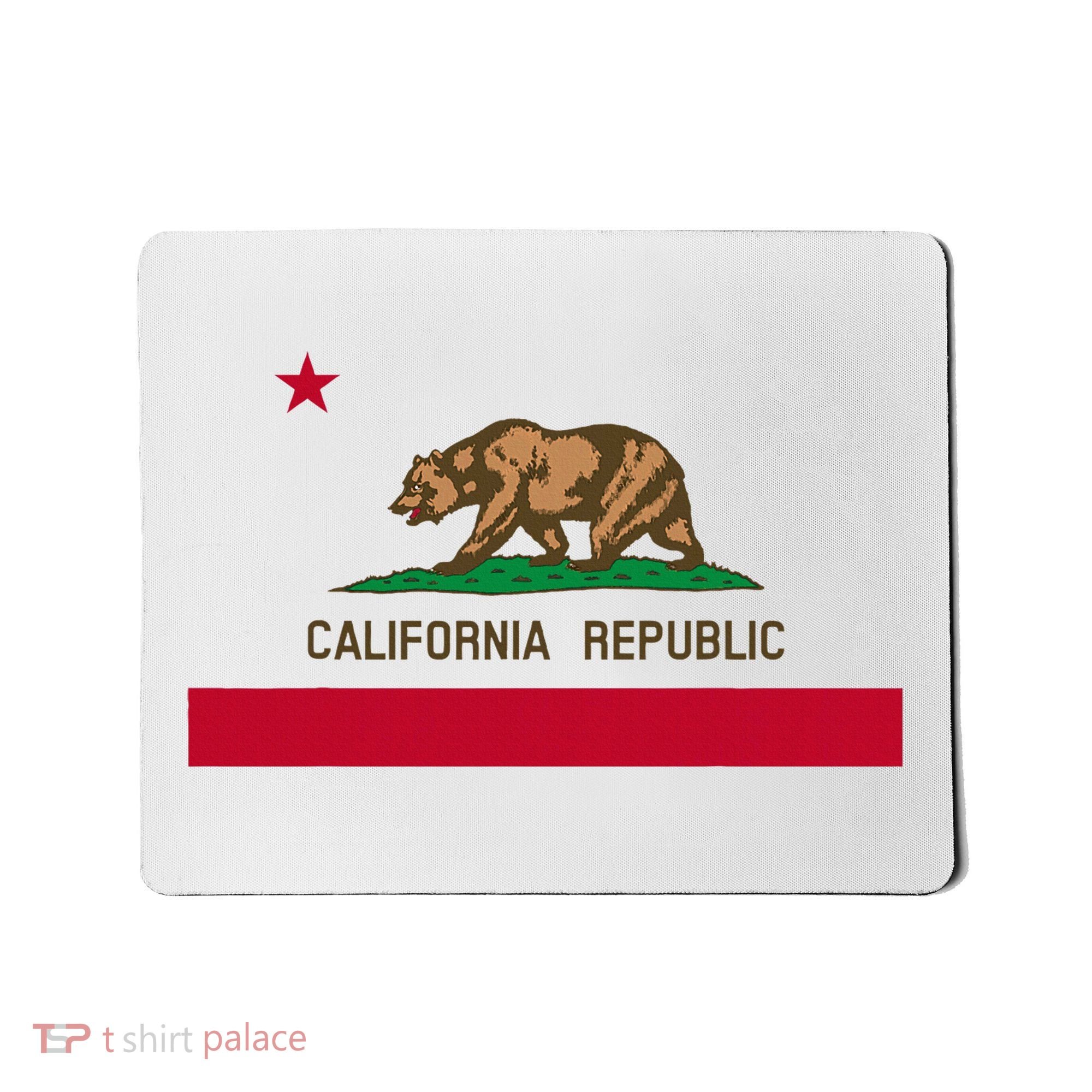 California Republic Flag Patriotic State Travel Usa Mousepad