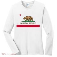 California Republic Flag Patriotic State Travel Usa Women's Long Sleeve Shirt thumb 0