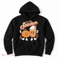 Cute Retro Fall Pumpkin Spice Tis The Season Hoodie thumb 0