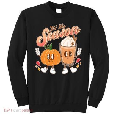 Cute Retro Fall Pumpkin Spice Tis The Season Sweatshirt