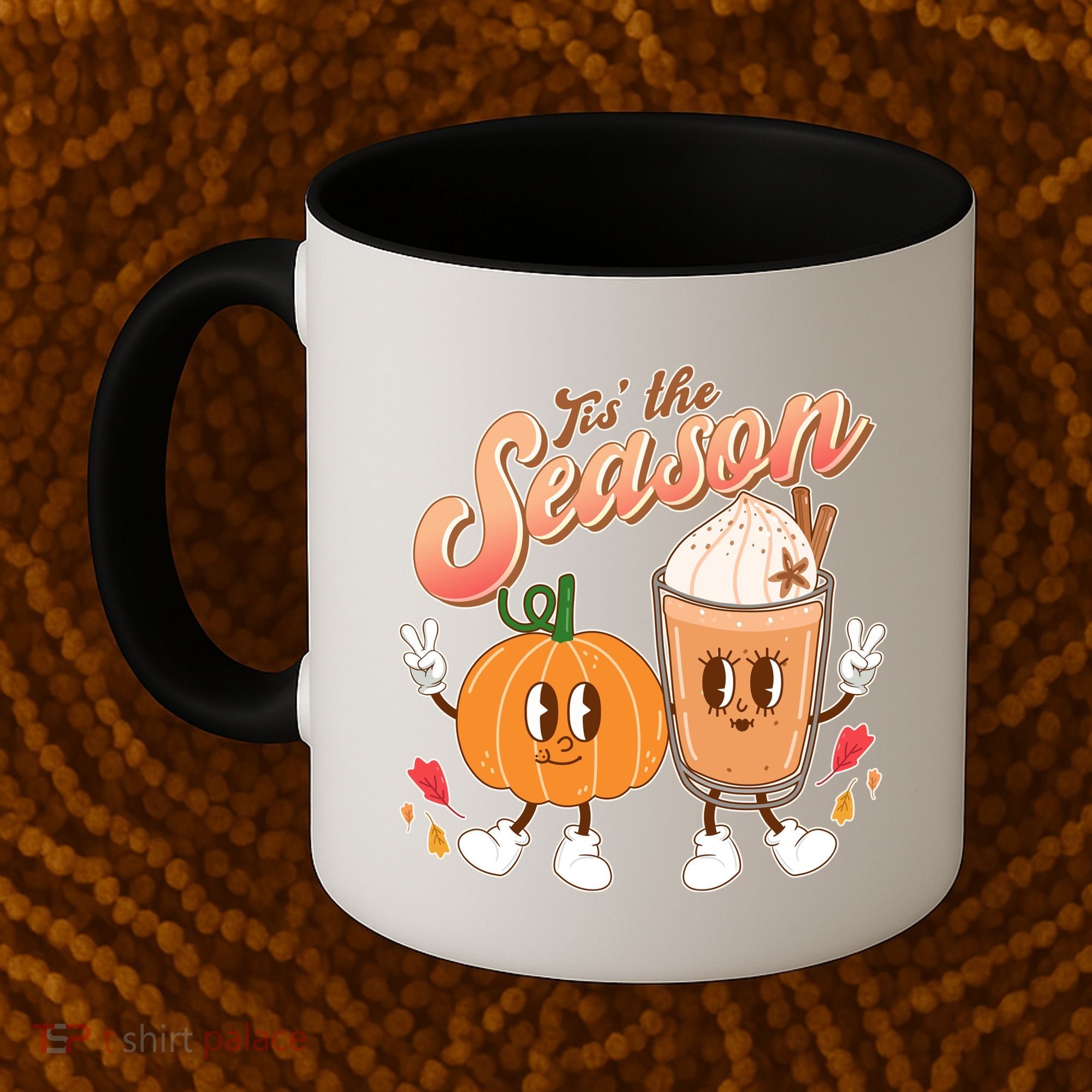 Cute Retro Fall Pumpkin Spice Tis The Season Coffee Mug