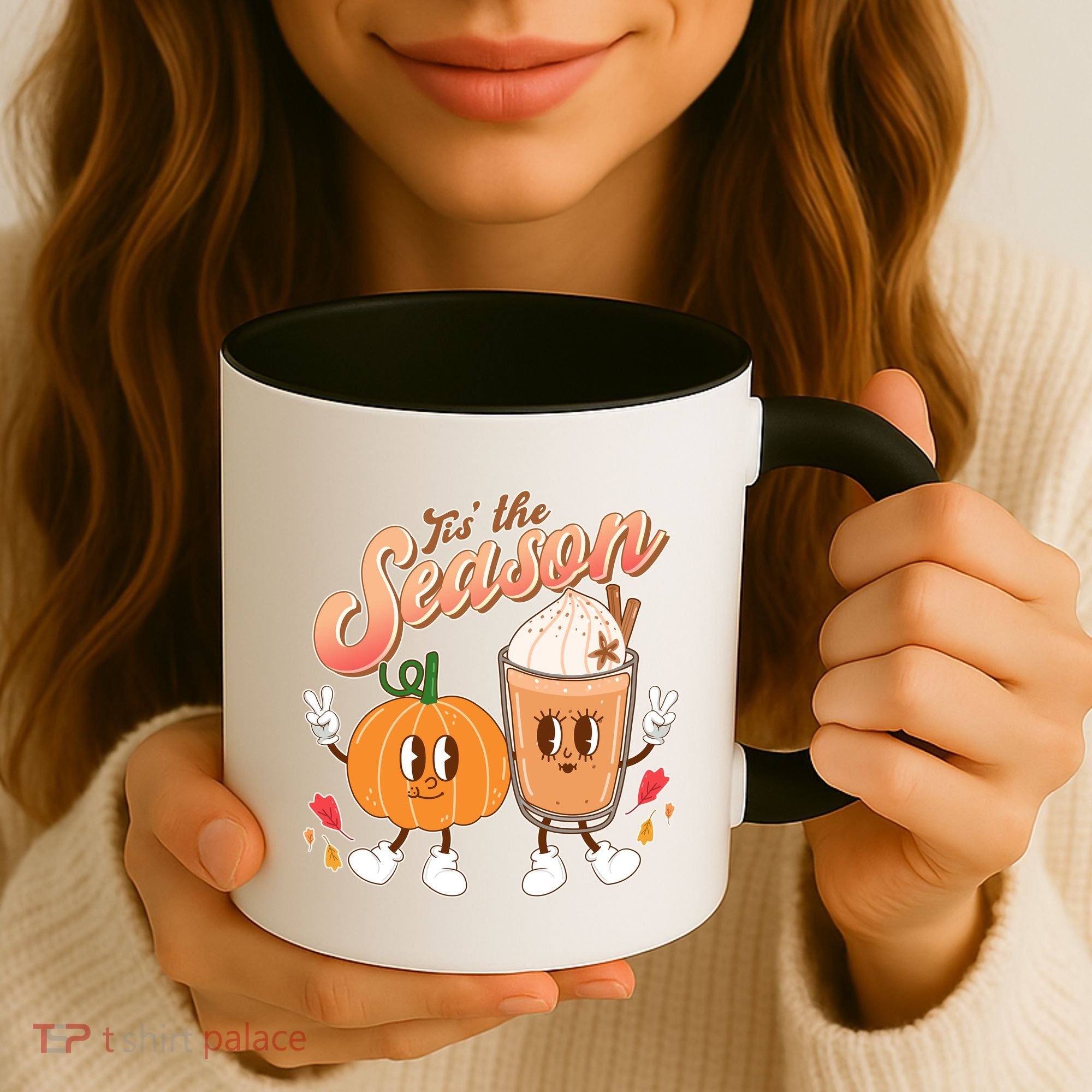 Cute Retro Fall Pumpkin Spice Tis The Season Coffee Mug