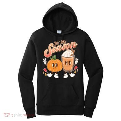 Cute Retro Fall Pumpkin Spice Tis The Season Women's Hoodie