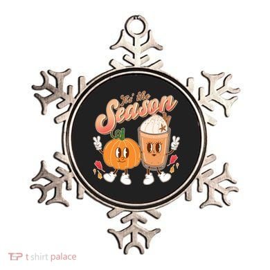 Cute Retro Fall Pumpkin Spice Tis The Season Ornament