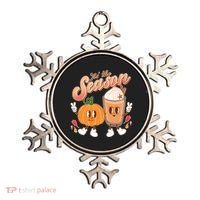 Cute Retro Fall Pumpkin Spice Tis The Season Ornament thumb 0