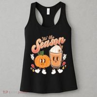 Cute Retro Fall Pumpkin Spice Tis The Season Women's Tank Top thumb 3