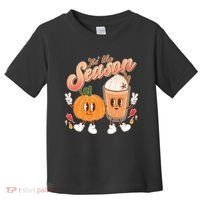 Cute Retro Fall Pumpkin Spice Tis The Season Toddler T-Shirt thumb 0