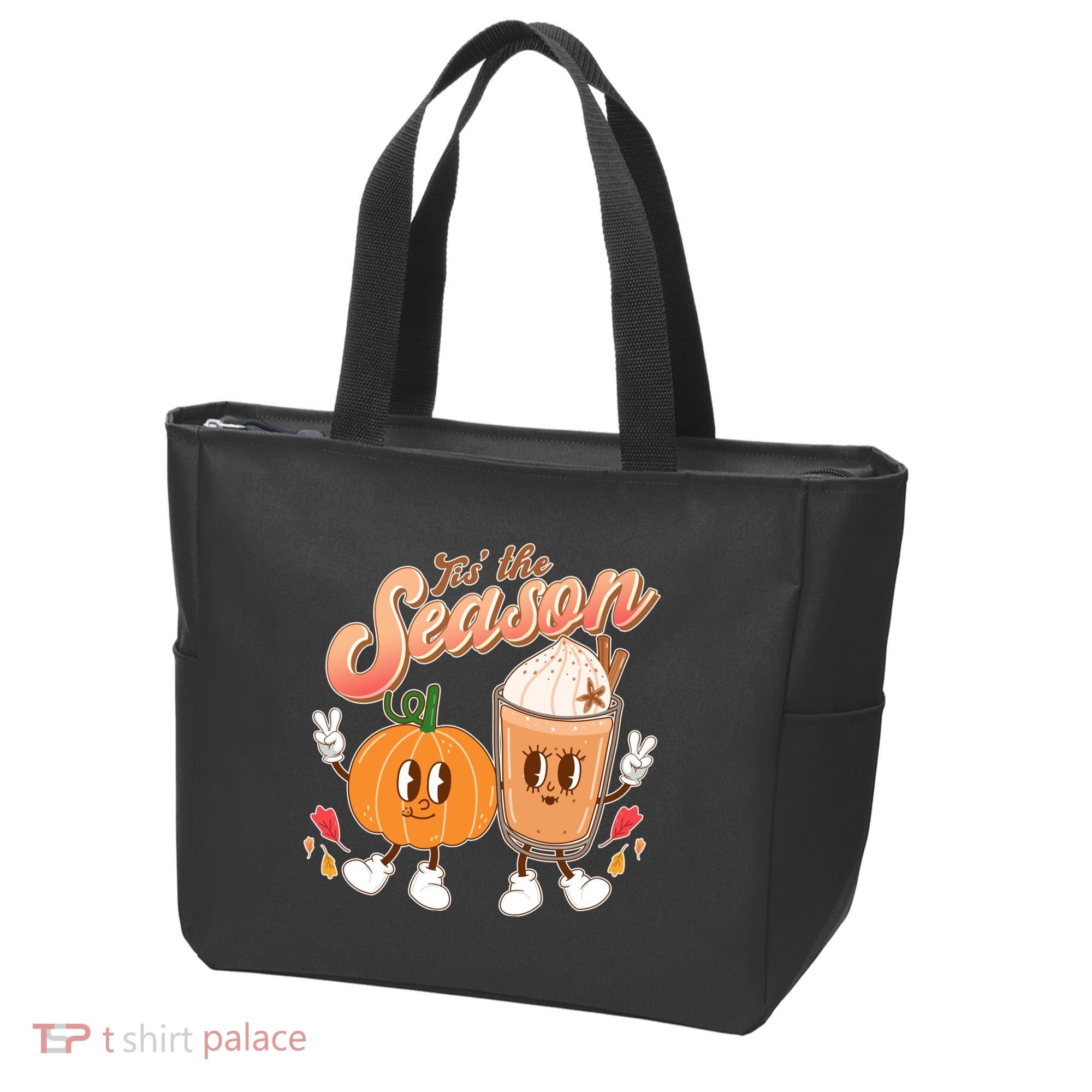 Cute Retro Fall Pumpkin Spice Tis The Season Tote Bag