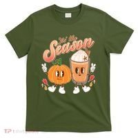 Cute Retro Fall Pumpkin Spice Tis The Season T-Shirt thumb 0