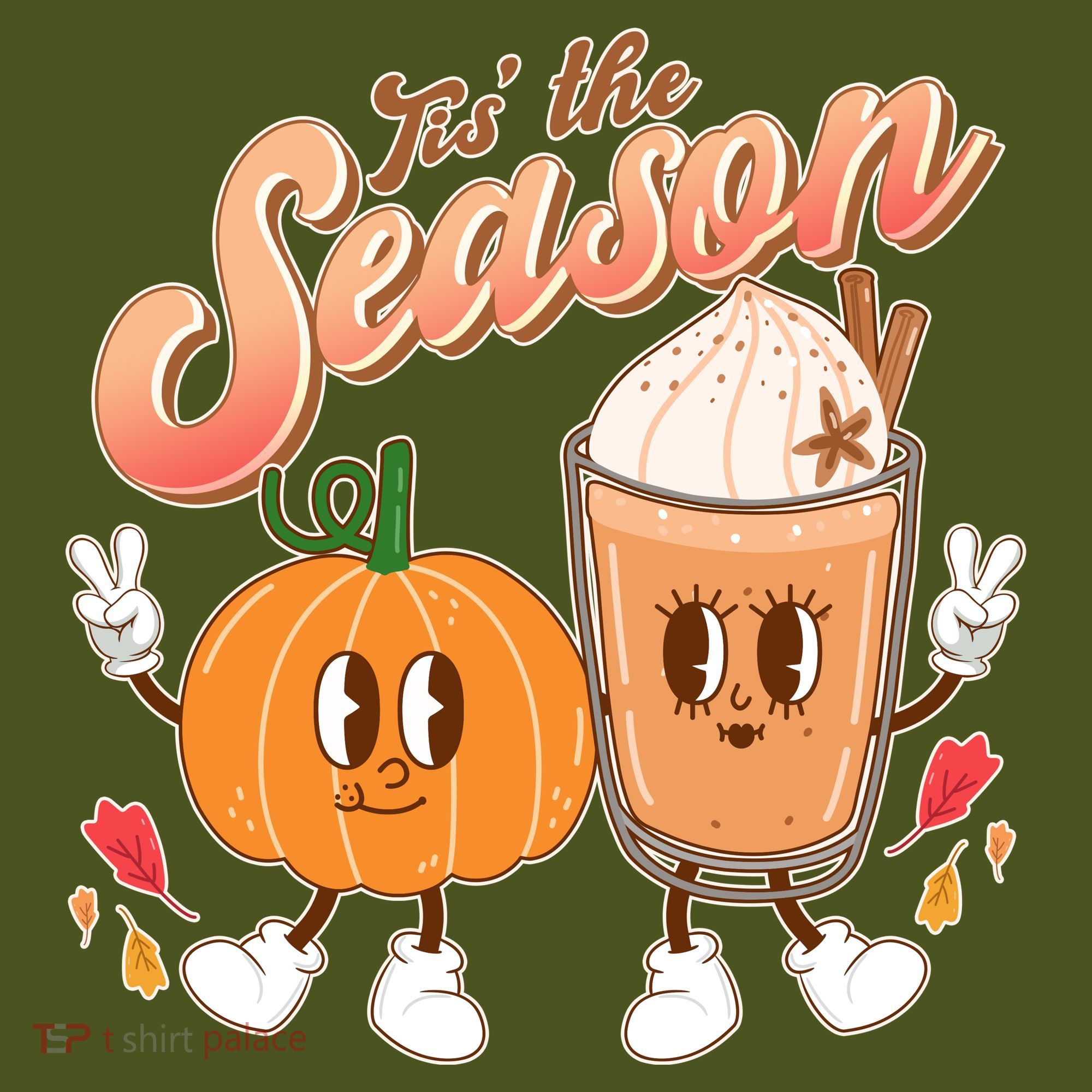 Cute Retro Fall Pumpkin Spice Tis The Season Mousepad