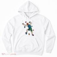 Climber Reaching For Holds Illustrated Rock Climbing Scene Hoodie thumb 0