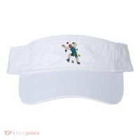 Climber Reaching For Holds Illustrated Rock Climbing Scene Visor thumb 0