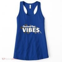 Checker Racing Flag Speedway Motorsports Auto Car Racing Meaningful Gift Women's Tank Top thumb 0