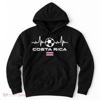 Costa Rica Football Soccer Pulse Jersey Hoodie thumb 0