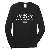 Costa Rica Football Soccer Pulse Jersey Long Sleeve Shirt thumb 0