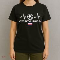 Costa Rica Football Soccer Pulse Jersey T-Shirt thumb 4