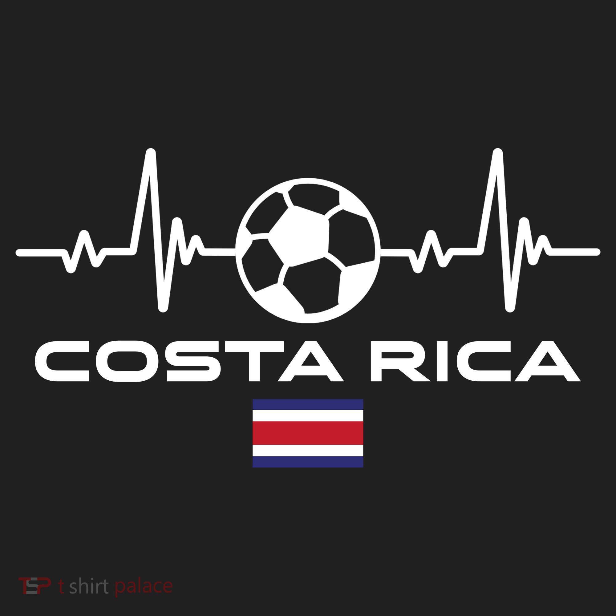 Costa Rica Football Soccer Pulse Jersey Tumbler