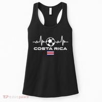 Costa Rica Football Soccer Pulse Jersey Women's Tank Top thumb 0