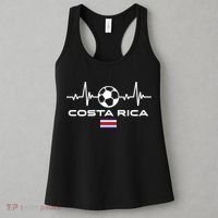 Costa Rica Football Soccer Pulse Jersey Women's Tank Top thumb 3