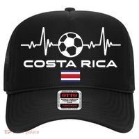 Costa Rica Football Soccer Pulse Jersey Hat thumb 0