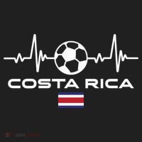 Costa Rica Football Soccer Pulse Jersey Hat thumb 2