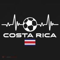 Costa Rica Football Soccer Pulse Jersey Toddler Hoodie thumb 2