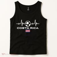 Costa Rica Football Soccer Pulse Jersey Tank Top thumb 2