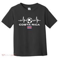 Costa Rica Football Soccer Pulse Jersey Toddler T-Shirt thumb 0