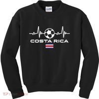 Costa Rica Football Soccer Pulse Jersey Kids Sweatshirt thumb 0