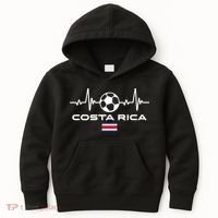Costa Rica Football Soccer Pulse Jersey Kids Hoodie thumb 0
