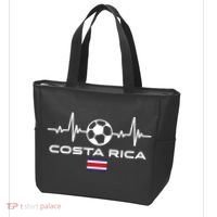 Costa Rica Football Soccer Pulse Jersey Tote Bag thumb 3