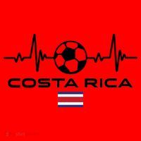Costa Rica Football Soccer Pulse Jersey Santa Hat thumb 1