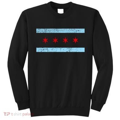 Chicago Retro Flag Vintage Sweatshirt